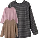 シニアファッション レディース トップス 春夏 Tシャツ 【 袖開きワンタッチテープまえむきTシャツ A18 】 プレゼント ギフト シニア レディース 祖母 ...