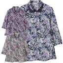 シニアファッション レディース トップス 春夏 ブラウス 【 7分袖ワンタッチテープブラウス A18 】 プレゼント ギフト シニア レディース 祖母 おばあち...