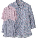 シニアファッション レディース ブラウス 春夏 【 7分袖ワンタッチテープブラウス A18 】 プレゼント ギフト シニア レディース 祖母 おばあちゃん 50...