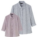 シニアファッション レディース トップス 春夏 ブラウス 【 7分袖斜めボタンホールブラウス A18 】 プレゼント ギフト シニア レディース 祖母 おばあち...