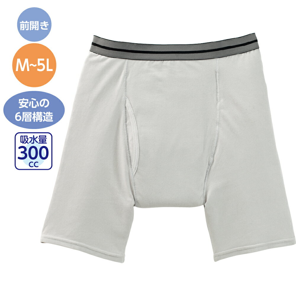 尿漏れパンツ 男性用 ブリーフ オールシーズン 全1色 M-5L 【 安心快適ボクサーブリーフ K20 】 おじいちゃん 誕生日プレゼント ギフト シニア メンズ 祖父 おじいちゃん 60代 70代 80代 90代