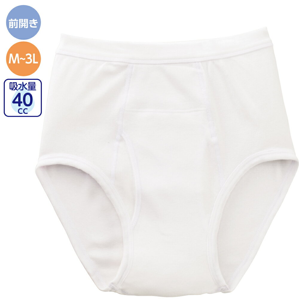 尿漏れパンツ 男性用 ブリーフ オールシーズン 全2色 M-3L 【 安心快適ブリーフ（2枚組） K20 】 おじいちゃん 誕生日プレゼント ギフト シニア メンズ 祖父 おじいちゃん 60代 70代 80代 90代