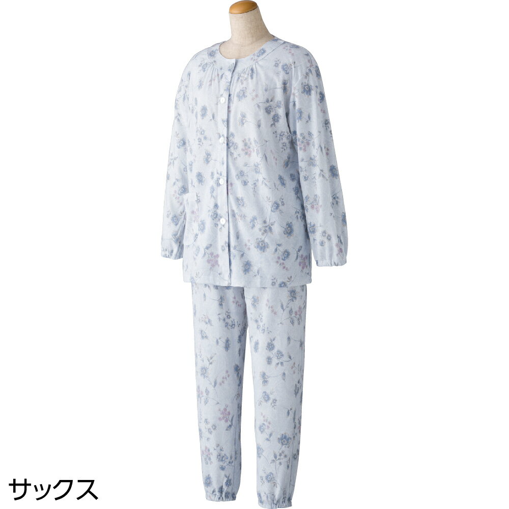 女性 シニア パジャマ オールシーズン 全2色 M/L 【 ワンタッチパジャマ K20 】 母の日 誕生日プレゼント ギフト シニア レディース 祖母 おばあちゃん 60代 70代 80代 90代