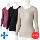 乾燥機対応 服 高齢者 下着 女性 インナー レディース 全3色 フリー 【 スルッとのびのび長袖インナーラウンドネック K22 】 着やすい 介護 衣料 シニ...
