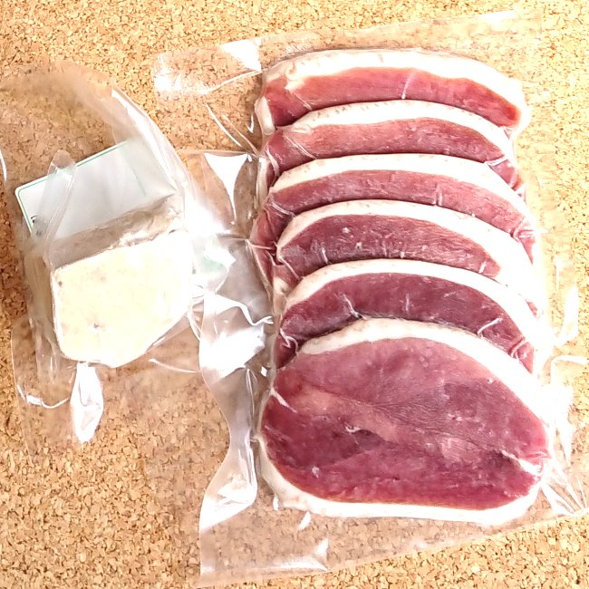 「フォアグラ50g＋厚切り鴨のローススライス150g冷凍【RCP】