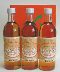 送料込み リンゴ酢　カネショウ　ハチミツ入り　500ml×3本　化粧箱入りしょうがを入れて簡単酢しょうが【RCP】りんご酢　お中元/ギフト/贈り物/母の日/父の日/敬老の日/カード、熨斗（のし）可