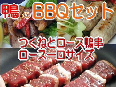 鴨串＆鴨つくね＆鴨ロースたれづけのセット「鴨のバーベキューセットロースたれ漬け」3〜4人分