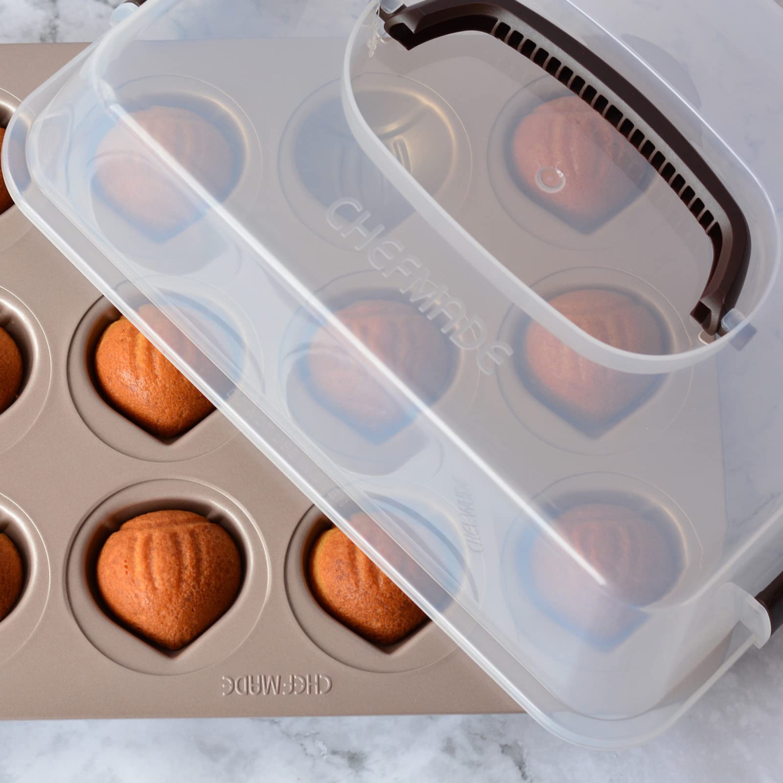 CHEFMADE食品保存カバー ケーキフードカバー プラスチックフレッシュカバー 透明 3...