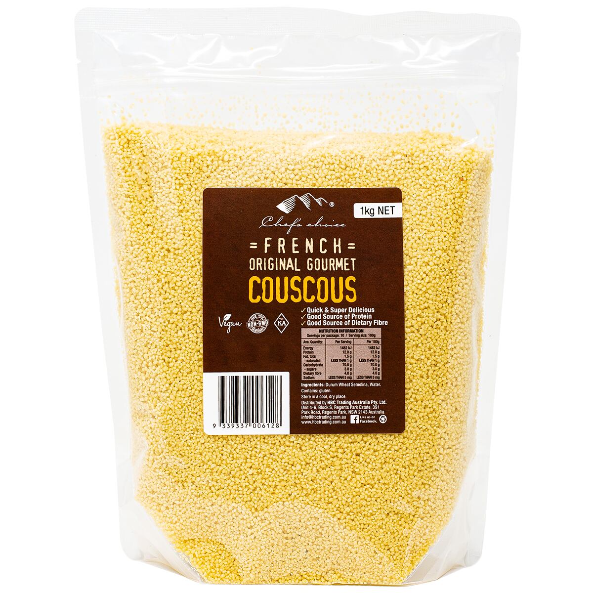 シェフズチョイス プレミアムクオリティ クスクス 1kg 2kg 3kg 5kg 12kg 業務用 COUSCOUS 認証 Kosher ..