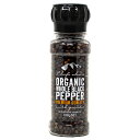 シェフズチョイス オーガニック ブラックペッパー 100g ミル付き Organic Black Pepper 有機JAS Kosher認証 黒胡椒 黒コショウ コショウ 胡椒 有機黒胡椒 こしょう