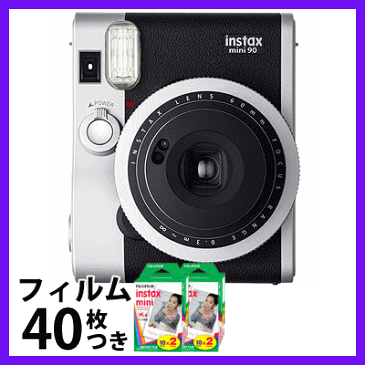 富士フイルム　インスタントカメラチェキ instax mini 90 ネオクラシック フィルム40枚付