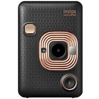 チェキカメラ INS MINI HM1 ELEGANT BLACK チェキ instax mini LiPlay 新時代チェキ　インスタックス ミニ リプレイ カメラ＆スマートフォンプリンター「チェキinstax mini LiPlay」 シリーズ史上最少・最軽量。 スマホの画像もプリントできるから、持ち歩いていつでもどこでも楽しめる。 伝えたいメッセージなどの音声をQRコードにして撮影画像と一緒にプリントできる「サウンド機能」も搭載。 発売日：2019年6月21日 記録メディア：内蔵メモリー、microSD/microSDHCメモリーカード（別売） 記録枚数：内蔵メモリー：約45枚 microSD/microSDHCメモリーカード：1GBあたり約850枚（音無しの場合） 撮影可能距離：10cm〜∞ フラッシュ：オート/強制発光/発光禁止 撮影可能範囲：約50cm〜1.5m 使用フィルム：富士フイルム インスタントフィルム instax mini（別売） プリント可能画像フォーマット カメラ内蔵メモリー及びmicroSD/microSDHCカードからの場合：本機で撮影したJPEG画像 スマートフォンからの場合：JPEG、PNG、HEIF プリント出力時間：約12秒 外部インターフェース：マイクロUSB Micro-B（充電専用） バッテリー：リチウムイオン電池（内蔵型：取り外し不可） 充電機能：内蔵 プリント可能枚数：約100枚（フル充電から） * 注意：使用条件により、プリント枚数は異なります。 充電時間：約2〜3時間 * 気温によって異なります。 本体外形寸法：82.5mm×122.9mm×36.7mm（突起部除く） 重量：約255g（フィルムパック、記録メディア含まず）誕生日プレゼント クリスマスプレゼント 結婚式　ブライダル 収納・整理品の管理　レシピ　成長記録　母の日 父の日 敬老の日 就職祝い 退職祝い 進学祝い 卒業祝い バレンタイン ホワイトデー チェキ ギフト