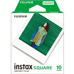 【ポスト投函】富士フィルム　チェキスクエア用フィルム インスタントカラーフィルム instax SQUARE 1パック　10枚