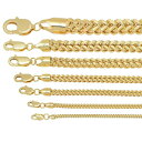 フランクリンチェーン フランコチェーン Franco Chain 10k イエローゴールド Yellow Gold ネックレス Necklace チェーン chain 1.5mm 2mm 2.5mm 3mm 4mm 5mm 6mm 40cm 45cm 50cm 55cm 60cm 65cm 70cm 75cm 80cm 85cm 90cm 95cm 100cm