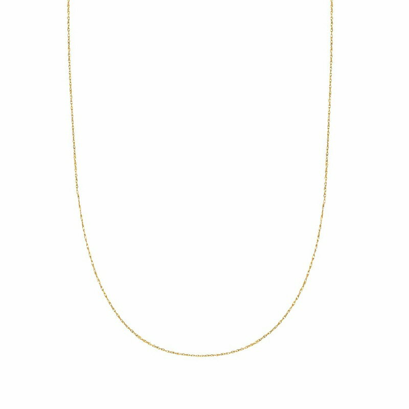 【送料無料】 10k ソリッド イエロー ゴールド ペンダント ロープチェーン 0.9mm 丈夫なネックレス 41c..