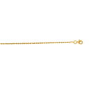 【送料無料】 10k ソリッド イエロー ゴールド ロープ チェーン ネックレス 41cm 45cm 50cm 55cm 61cm 76cm ,1.5mm ダイ...