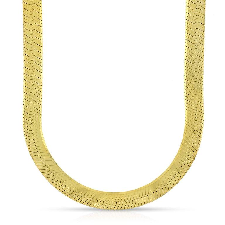 【送料無料】 10k イエロー ゴールド 6.5mm インペリアル ヘリンボーン チェーン ネックレス 56-61cm ダイヤモンド ジュエリー JOERODEO 【JACOB＆CO ジェイコブ アンド コー/Aqua Master アクアマスター/Joe Rodeo ジョーロデオ正規品販売店】