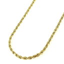 【送料無料】14K イエロー ゴールド 2.5mm ソリッド ロープ ダイヤモンド カット リンク ツイスト チェーン ネックレス ダイヤモンド ジュエリー J...