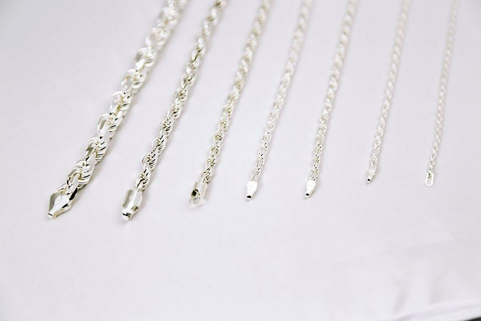 【送料無料】 ゴールド ロープチェーン ネックレス 1.5mm 2.0mm 2.5mm 3mm 3.5mm 4mm 7mm 41cm 46cm 51..