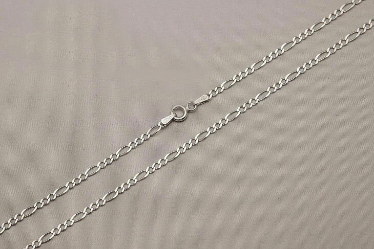 【送料無料】 14k ゴールド フィガロリンクチェーン ネックレス 2-7mm 41cm 46cm 51cm 56cm 61cm 67cm ..