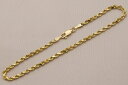 【送料無料】 14k イエローゴールド ロープチェーン ネックレス 3mm 41cm 46cm 51cm 56cm 61cm 67cm 72cm 77cm 92...