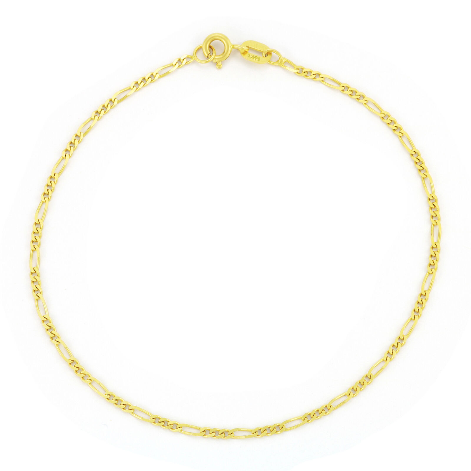 【送料無料】10K イエロー ゴールド 幅2mm 女性 フィガロ チェーン リンク アンクレット 18cm ネックレス ブレスレット JOERODEO 【JACOB&CO ジェイコブ アンド コー/Aqua Master アクアマスター/Joe Rodeo ジョーロデオ 正規品販売店】