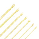 【送料無料】10K イエロー ゴールド キューバ カーブ リンク チェーン ブレスレット 中空 約6.5mm 約22cm ネックレス ブレスレット JOEROD...