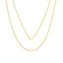 【送料無料】10K イエロー ゴールド ダイヤモンド カット レディース 約1.5mm 約56cm ネックレス ブレスレット JOERODEO 【JACOB&C...