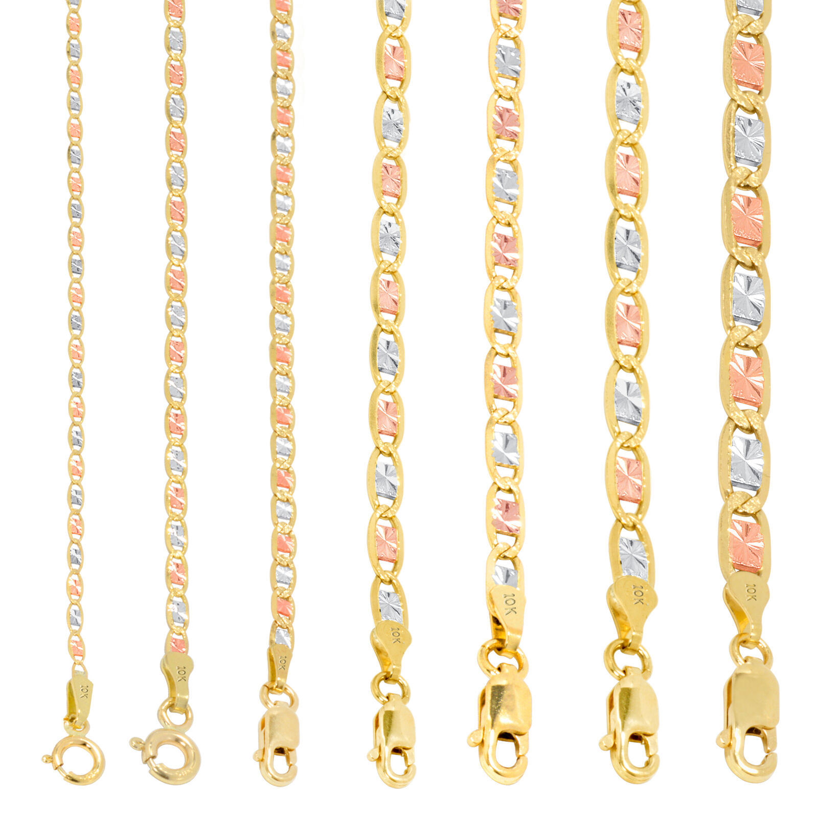 【送料無料】10K イエロー ローズ ホワイト ゴールド バレンティーノ ネックレス ブレスレット 約3mm 約18cm ネックレス ブレスレット JOERODEO 【JACOB&CO ジェイコブ アンド コー/Aqua Master アクアマスター/Joe Rodeo ジョーロデオ 正規品販売店】