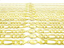 【送料無料】10K イエロー ゴールド ソリッド フィガロ リンク メンズ レディース 約3.5mm 約18cm ネックレス チェーン ロープ JOERODEO...