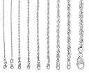【送料無料】10K ホワイト ゴールド ダイヤモンド イタリアン ネックレス 中空 約6mm 約76cm ネックレス ブレスレット JOERODEO 【JACO...