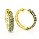 【送料無料】14K 14金 ローズゴールド シャンパン ダイヤモンド フープ ピアス 3.11カラット シングル JOERODEO 【JACOB&CO ジェイコブ アンド コー/Aqua Master アクアマスター/Joe Rodeo ジョーロデオ 正規品販売店】