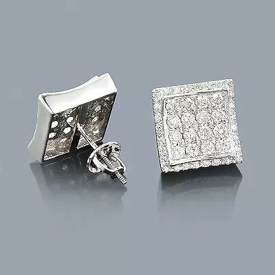 【送料無料】14K 14金 ホワイトゴールド デザイナー ダイヤモンド スタッド ピアス 1.28 シングル JOERODEO 【JACOB&CO ジェイコブ アンド コー/Aqua Master アクアマスター/Joe Rodeo ジョーロデオ 正規品販売店】