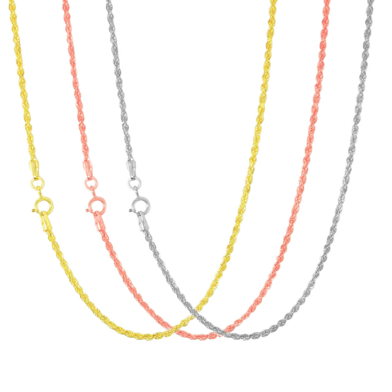 【送料無料】14K ホワイト イエロー ロープチェーン 約1.5mm 約66cm ネックレス ブレスレット JOERODEO 【JACOB&CO ジェイコブ アンド コー/Aqua Master アクアマスター/Joe Rodeo ジョーロデオ/Techno by JPM テクノバイジェイピーエム 正規品販売店】