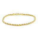 【送料無料】10K イエローゴールド ロープチェーン 約2.5mm 約19cm ネックレス ブレスレット JOERODEO 【JACOB&CO ジェイコブ アン...