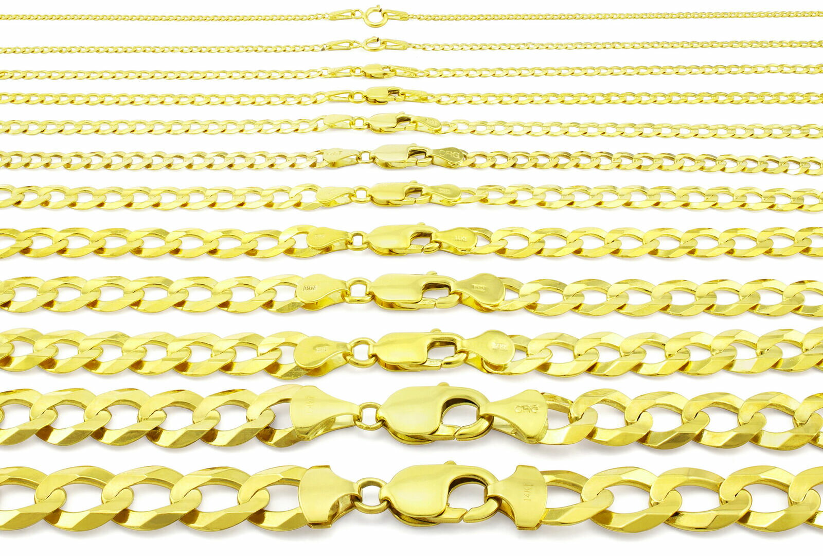 【送料無料】10K イエローゴールド キューバンチェーン 約3mm 約19cm ネックレス ブレスレット JOERODEO 【JACOB&CO ジェイコブ アンド コー/Aqua Master アクアマスター/Joe Rodeo ジョーロデオ/Techno by JPM テクノバイジェイピーエム 正規品販売店】