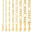 【送料無料】10K イエローゴールド イタリアンフィガロチェーン 約3.5mm 約76cm ネックレス ブレスレット JOERODEO 【JACOB&CO ジェイコブ アンド コー/Aqua Master アクアマスター/Joe Rodeo ジョーロデオ/Techno by JPM テクノバイジェイピーエム 正規品販売店】(4)