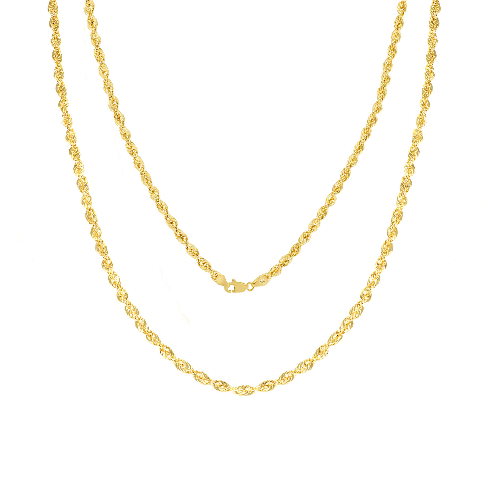 【送料無料】14K イエローゴールド ロープチェーン 約2.5mm 約60cm ネックレス ブレスレット JOERODEO 【JACOB&CO ジェイコブ アンド コー/Aqua Master アクアマスター/Joe Rodeo ジョーロデオ/Techno by JPM テクノバイジェイピーエム 正規品販売店】