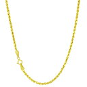 【送料無料】14K イエローゴールド ロープチェーン 約2mm 約56cm ネックレス ブレスレット JOERODEO 【JACOB&CO ジェイコブ アンド コー/Aqua Master アクアマスター/Joe Rodeo ジョーロデオ/Techno by JPM テクノバイジェイピーエム 正規品販売店】(4)