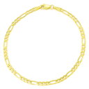 【送料無料】14K イエローゴールド フィガロチェーン 約3.5mm 約17cm ネックレス ブレスレット JOERODEO 【JACOB&CO ジェイコブ アンド コー/Aqua Master アクアマスター/Joe Rodeo ジョーロデオ/Techno by JPM テクノバイジェイピーエム 正規品販売店】(4)