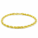 【送料無料】14K イエローゴールド ロープチェーン 約4mm 約21.5cm ネックレス ブレスレット JOERODEO 【JACOB&CO ジェイコブ アン...