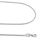【送料無料】14K ホワイトゴールド ロープチェーン 約1mm 約56cm ネックレス ブレスレット JOERODEO 【JACOB&CO ジェイコブ アンド コー/Aqua Master アクアマスター/Joe Rodeo ジョーロデオ/Techno by JPM テクノバイジェイピーエム 正規品販売店】