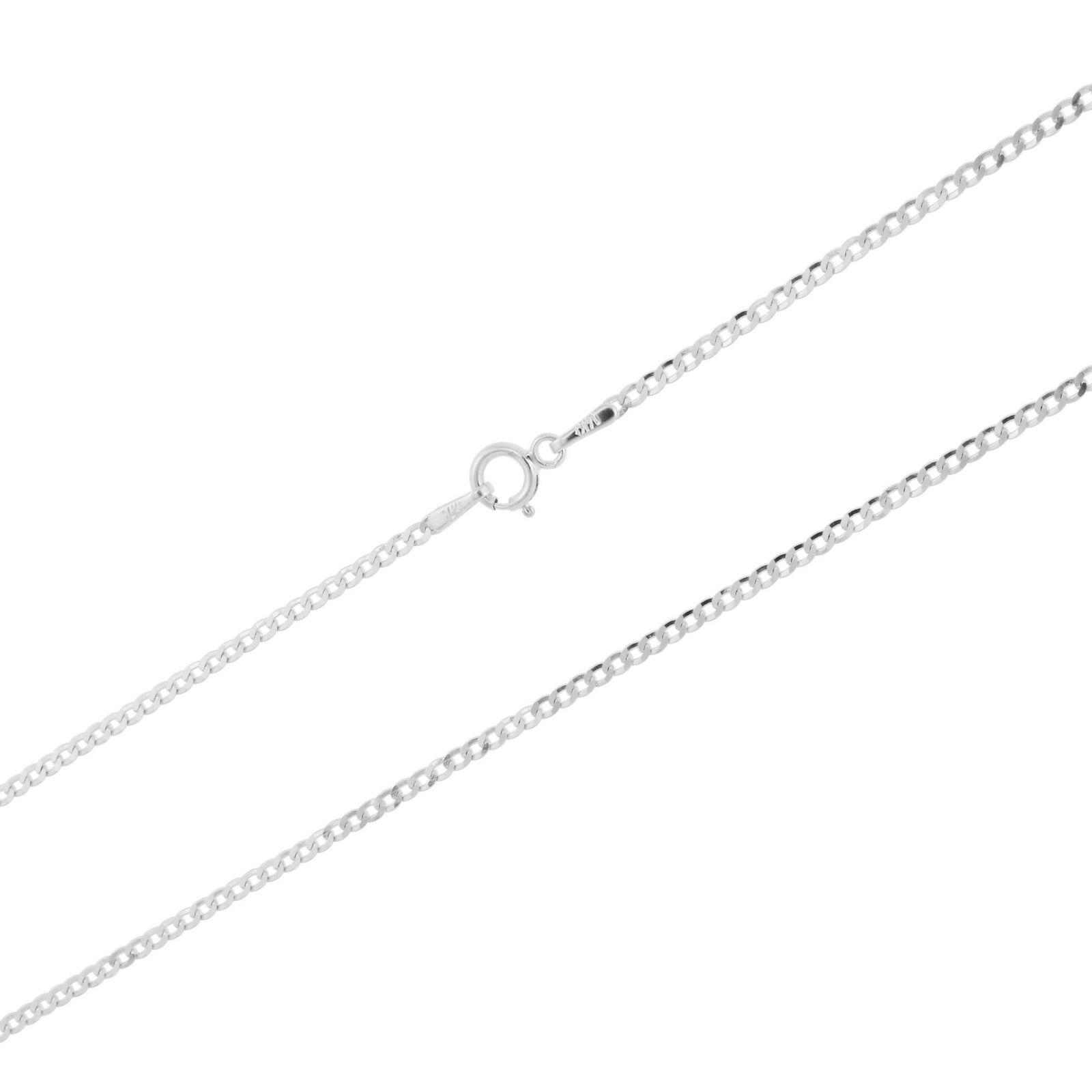 【送料無料】14K ホワイトゴールド キューバンチェーン 約2mm 約45cm ネックレス ブレスレット JOERODEO 【JACOB＆CO ジェイコブ アンド コー/Aqua Master アクアマスター/Joe Rodeo ジョーロデオ/Techno by JPM テクノバイジェイピーエム 正規品販売店】