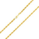 【送料無料】14K イエローゴールド ロープチェーン 約4mm 約40.5cm ネックレス ブレスレット JOERODEO 【JACOB&CO ジェイコブ アンド コー/Aqua Master アクアマスター/Joe Rodeo ジョーロデオ/Techno by JPM テクノバイジェイピーエム 正規品販売店】(4)