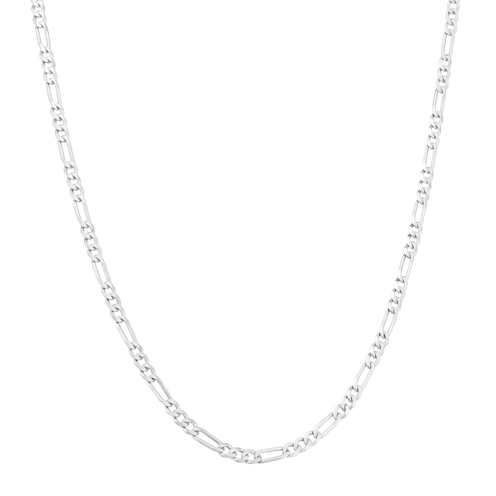 【送料無料】14K ホワイトゴールド フィガロチェーン 約3mm 約45.5cm ネックレス ブレスレット JOERODEO 【JACOB&CO ジェイコブ アンド コー/Aqua Master アクアマスター/Joe Rodeo ジョーロデオ/Techno by JPM テクノバイジェイピーエム 正規品販売店】