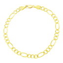 【送料無料】14K イエローゴールド フィガロチェーン 約5.5mm 約21cm ネックレス ブレスレット JOERODEO 【JACOB&CO ジェイコブ アンド コー/Aqua Master アクアマスター/Joe Rodeo ジョーロデオ/Techno by JPM テクノバイジェイピーエム 正規品販売店】(4)