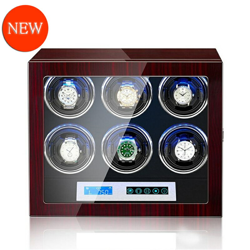 【正品販売-安心保証】【腕時計自動巻き上げ機】【ワインディングマシーン】[ 高級腕時計に対応 ] 液晶..