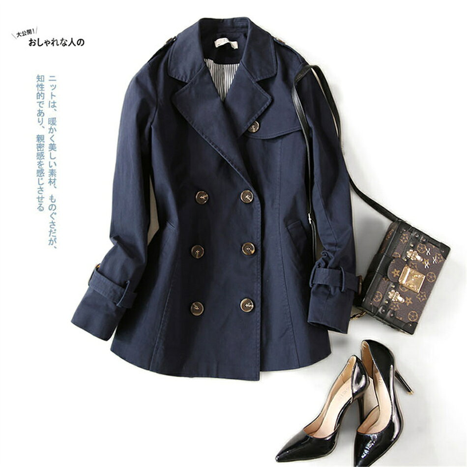 春秋新作レディースジャケット　コート　 ダブルフェイスコート　 ファッション 　アウター 無地 秋服 冬服 防寒 大きいサイズ 20代 30代 　厚手 体型カバー 通勤 ゆったり膝丈 上品 　大人秋冬物