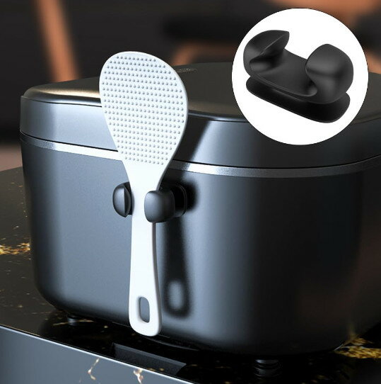 5個 しゃもじホルダー しゃもじ 立て 粘着タイプ 取付簡単 しゃもじ置き しゃもじポケット しゃもじ 紛..