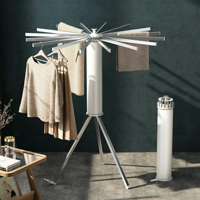 部屋干し ハンガーラック オクトパスハンガー 物干しスタンド 物干しラック 室内干し 屋外 収納型 物干竿 タオル 洋服 洗濯物 ハンガー掛け 部屋干し 新生活 おしゃれ 北欧デザイン ベランダ物干し 花粉 梅雨 時期 組立済